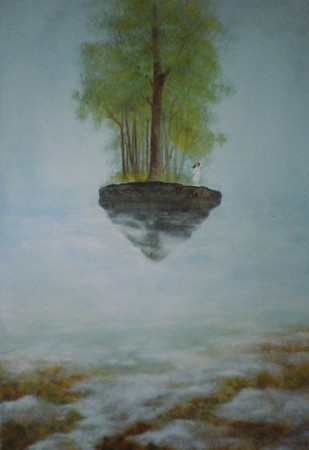 Voyage...voyage... huile sur toile  100/70 cm